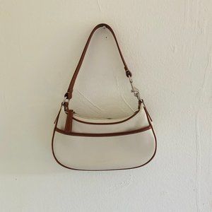 Vintage Cream/Brown Coach Mini Purse